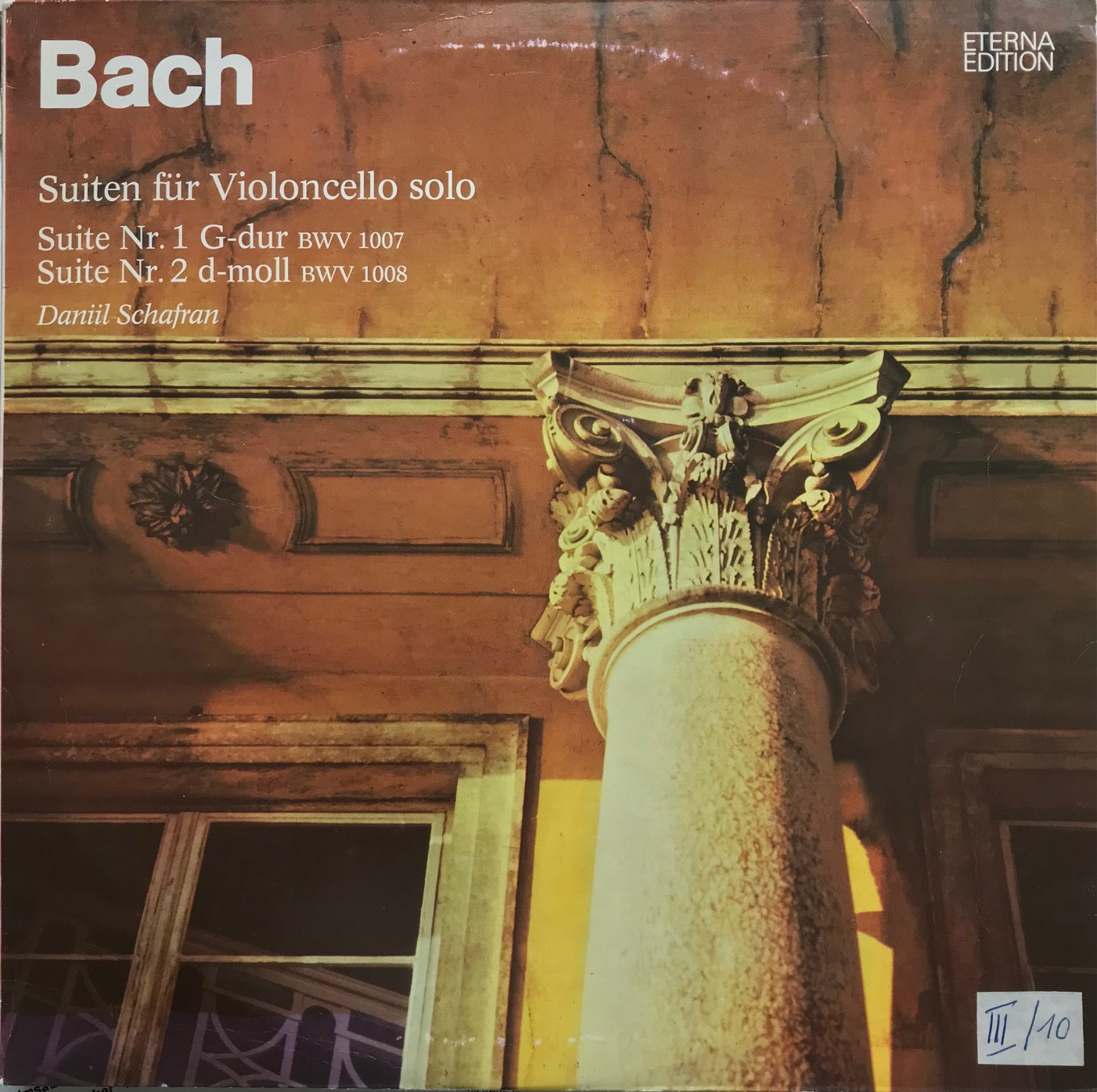 Bach, Suiten für Violoncello solo; Suite Nr. 1, Nr. 2, BWV 1007, BMV 1008 (LP)