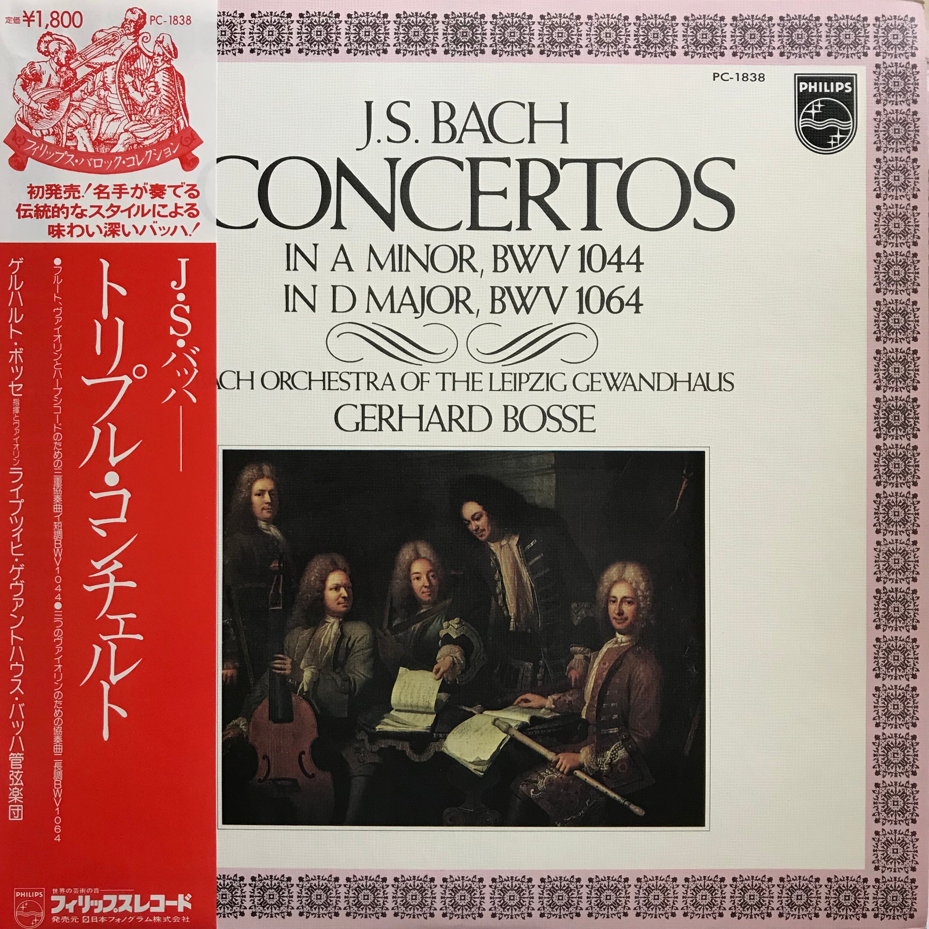 Johann Sebastian Bach - Concertos In A Minor BWV 1044 & In D Major BWV 1064 / SIGNED/SIGNIERT by/von Gerhard Bosse