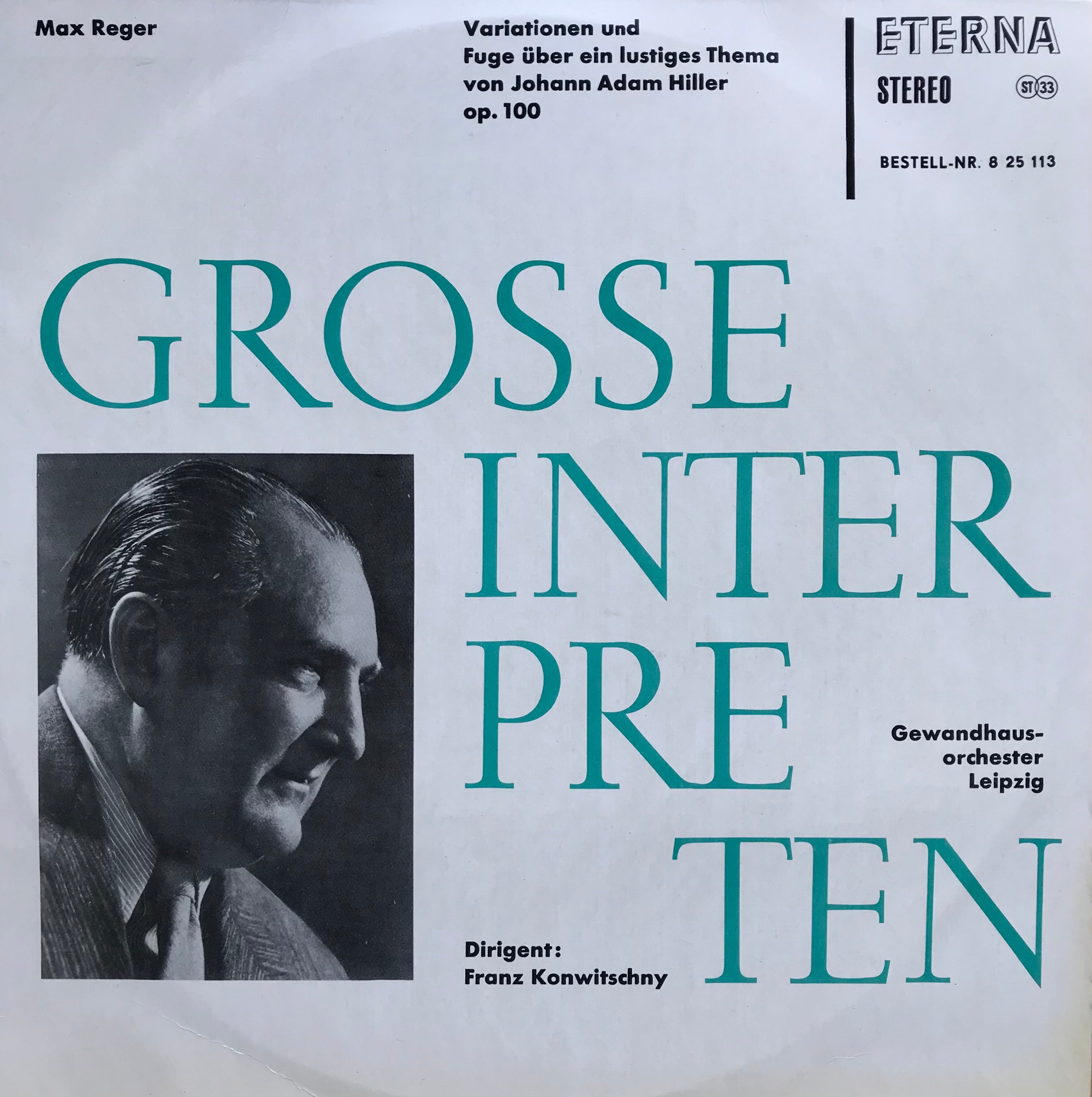 GROSSE INTERPRETEN - Max Reger (LP)