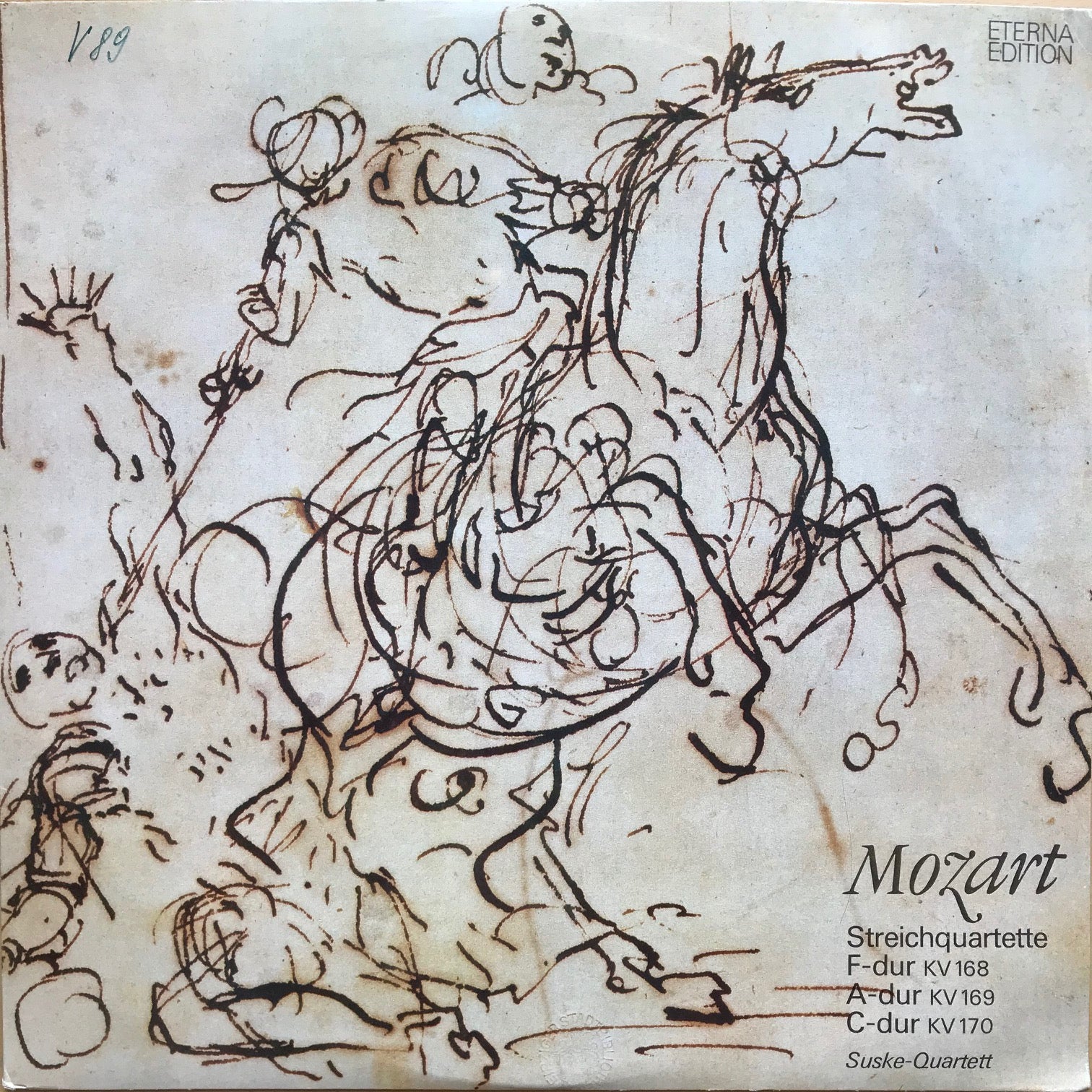 Mozart; Streichquartette KV 168, KV 169, KV 170 Suske-Quartett (LP)
