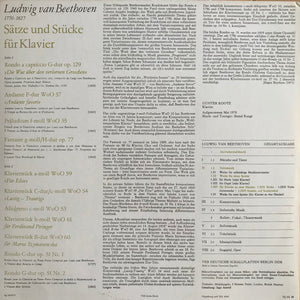 Ludwig van Beethoven Gesamtausgabe; Sätze und Stücke für Klavier