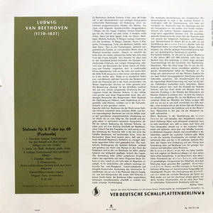 Ludwig van Beethoven; Sinfonie Nr. 6 F-due op.68 (Pastorale)  Vinyl LP Eterna