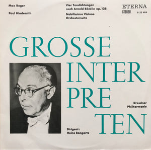 GROSSE INTERPRETEN - Max Reger / Paul Hindemith
